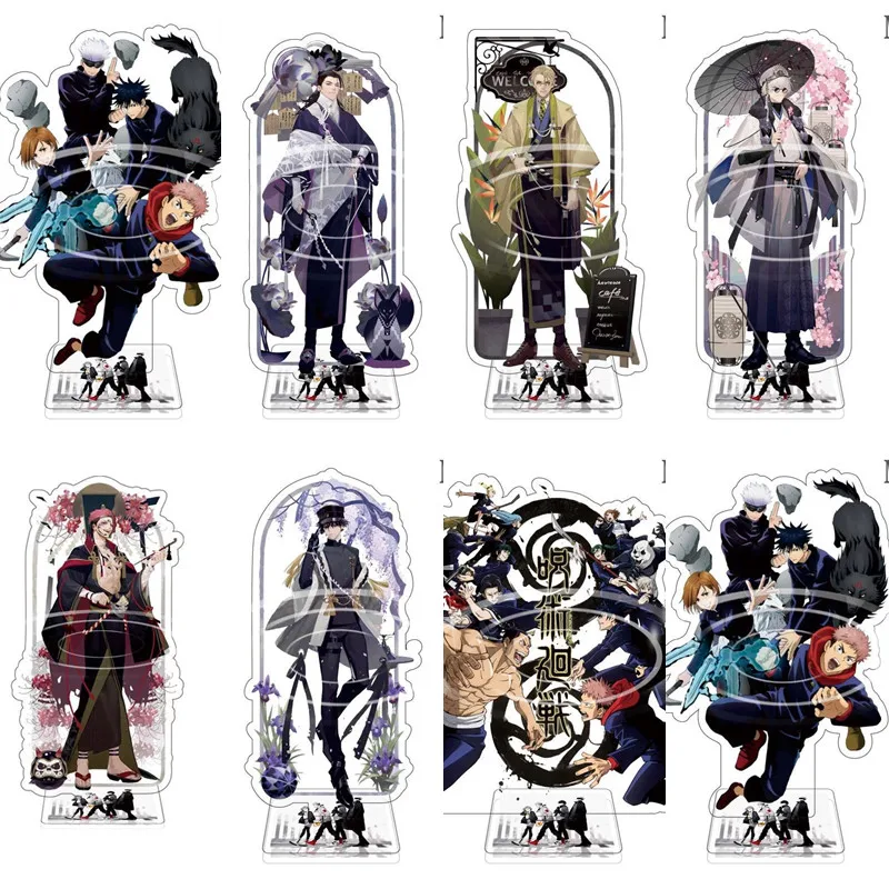 

Anime Gojo Satoru Jujutsu Kaisen Acrylic Figure Stand Model Plate Desk Decor Cosplay Xmas Keychain Itadori Yuji Fushiguro Megumi