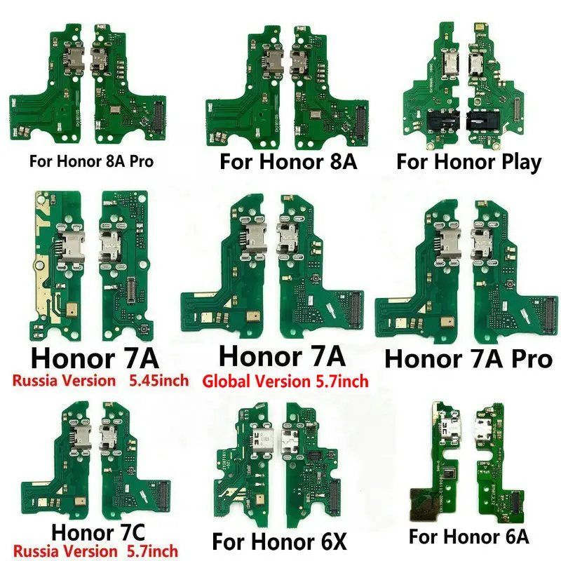 

Charging Port Connector Board Parts Flex Cable With Microphone Mic For Huawei Honor Play 8A 9A 7A 7C 7X 7S 6A 6C 6X 5C Pro