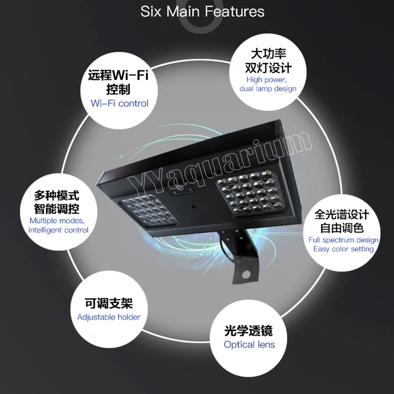 Новый Jebao WI FI светодиодный коралловый светильник морских рифов светодиодные