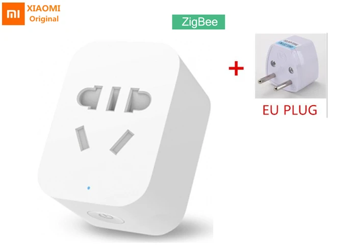 Zigbee EU plug Xiaomi mijia интеллектуальная розетка Zigbee версия WiFi беспроводной пульт дистанционного управления гнездо адаптера питание таймер включения и выключения через приложение - Color: Zigbee EU plug