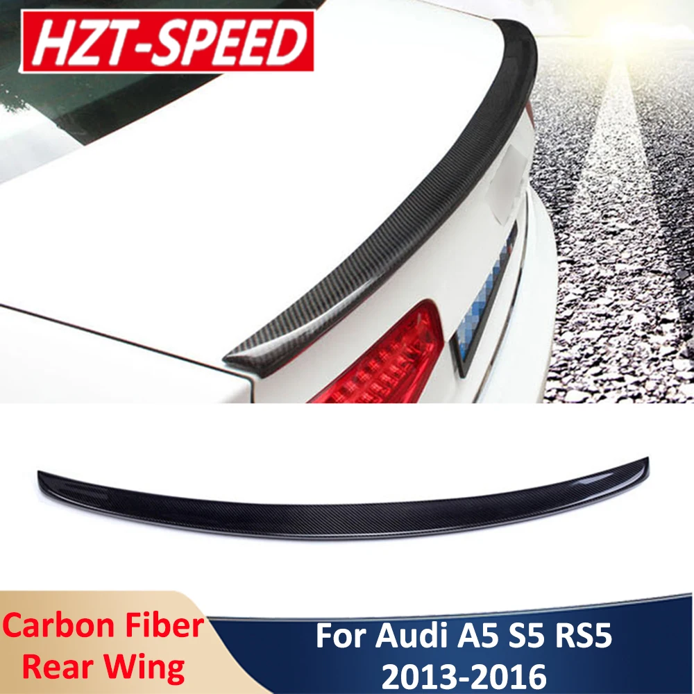 

A5 S5 много видов спойлер из настоящего углеродного волокна для заднего крыла багажника автомобильный Стайлинг для AUDI A5 S5 Coupe 2013-2016 модификация