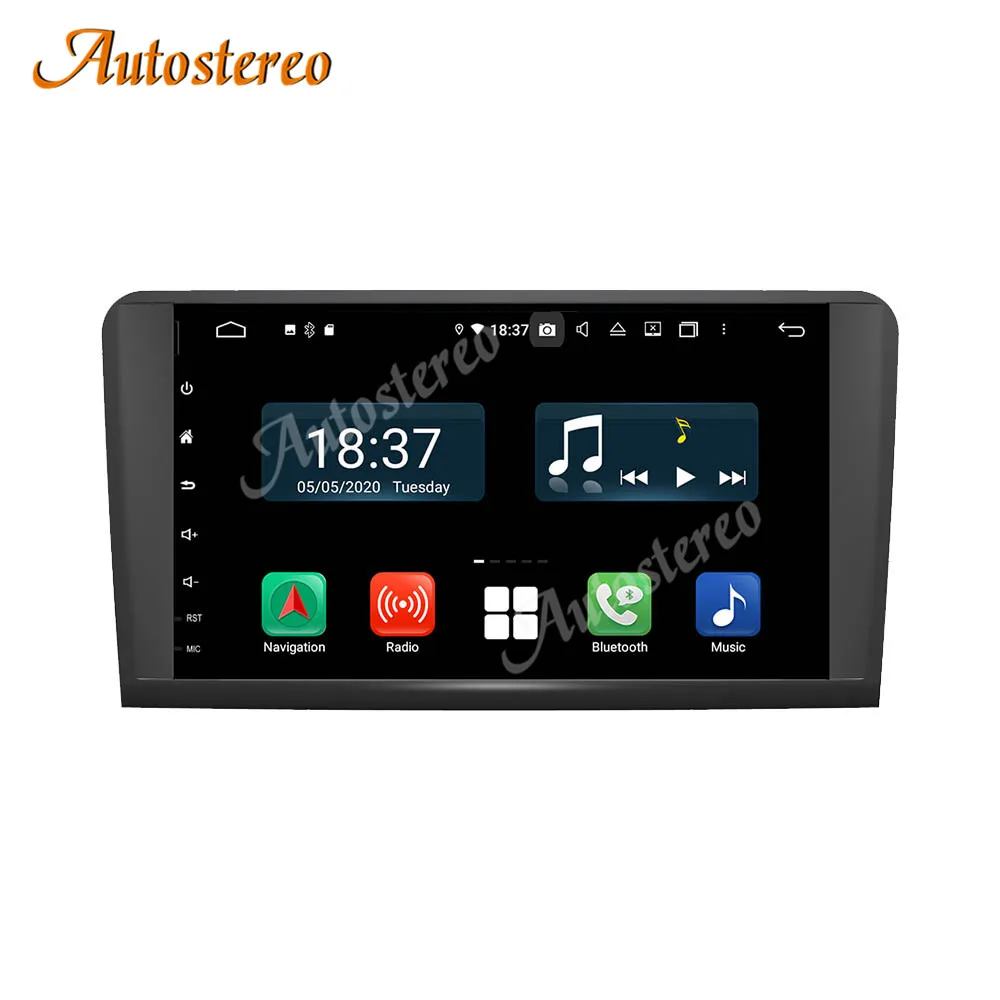 Автомобильный DVD-плеер для Mercedes-Benz ML Class W164 Android 10 128 ГБ DSP GPS-навигация