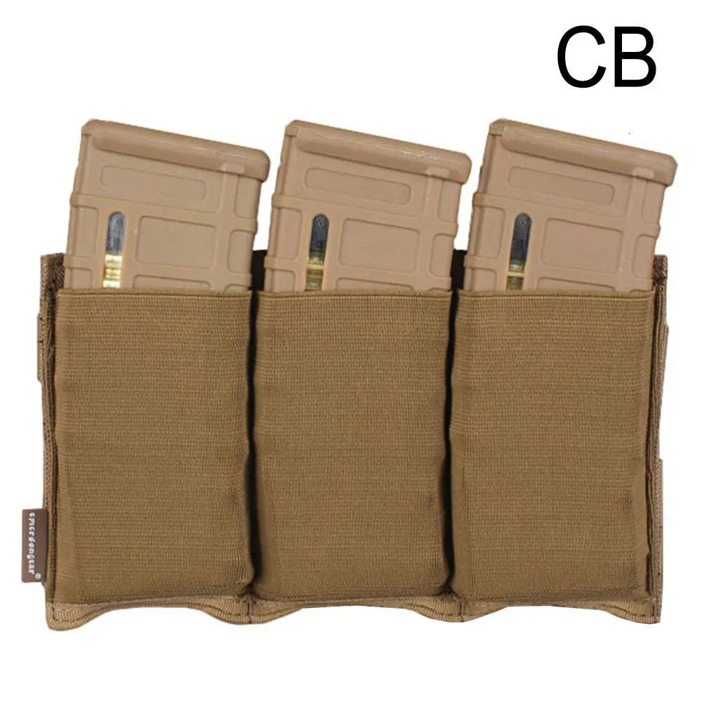EMERSONGEAR тройной M4 маг Чехол тактический Molle быстрая Перезагрузка подсумок EM2388