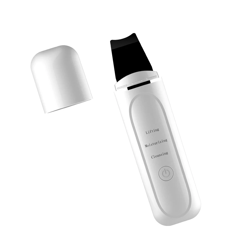 

Ultrasonic Skin Scrubber Vibration Face Spatula Blackhead Remover Facial Scrubber Shovel Clean Cavitation Peeling Facial Lifting