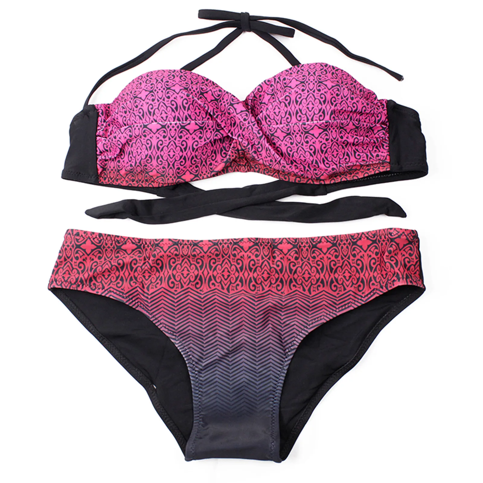 

2021 Sexy Swimwear Women's Sexy Breast Polka Dot Underwire Hard Bikini Set One Piece Swimsuit