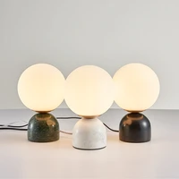 art marble table lamp nordic modern simple bedroom lamps for nightstand eu us au uk plug table lamps for living room