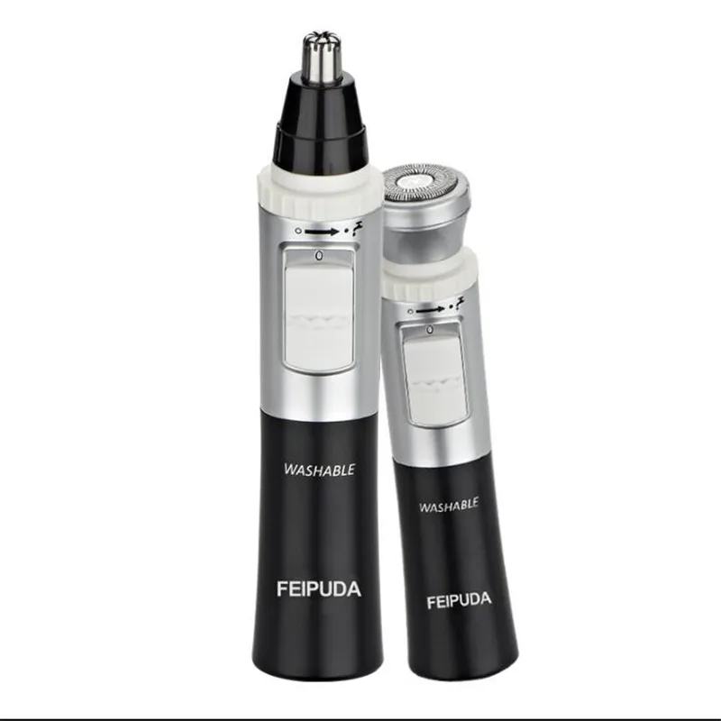 Портативный электрический триммер для волос в носу и ушах Мужская бритва бороды