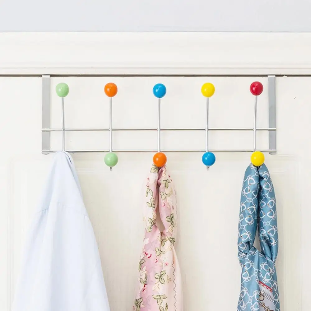 

2021 fashion drawing room 1PCS Over Door Hanger 10 Hooks Bathroom Hat Clothes Towel Over Door Rack Hanger Organiser Hooks