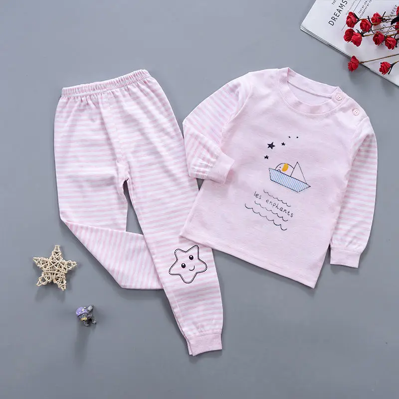

Cotton Infant Underwear Baby Boys Girls Suits Set Clothes for 0-4Y Pajamas Sets Sleepwear Underwear Toddler Underwear Girls Set