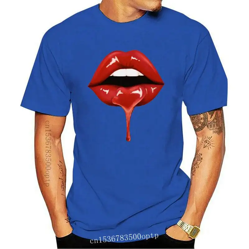 

New Women Lip 3D Elegant Printed Cute Fashion Short Sleeve Tees Tops Graphic Female Ladies Womens Lady T-Shirt T Shirt T-shirts