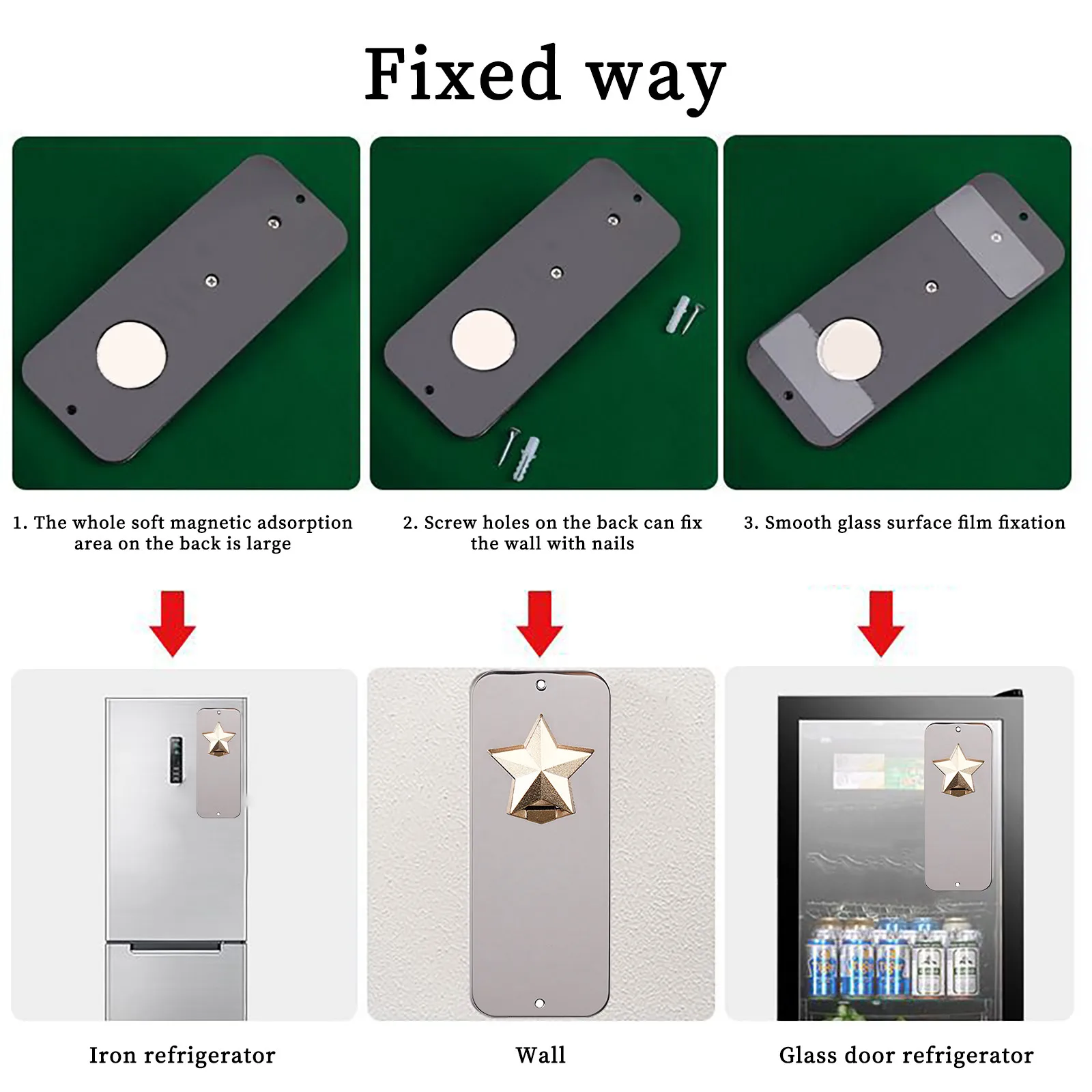 

Bottle Opener Magnetic Sticker Stainless Steel Creative Wine Opener Beer Bottle Opener Kitchen Tools cocina accesorio