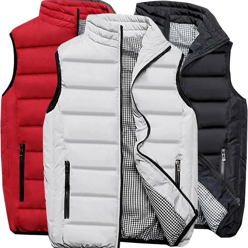 INS Ultra-fire bao kuan MEN'S Vest Outdoor Vest Clothing Autumn& Winter Coat Men down Feather Cotton Vest