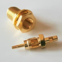 10x high quality rf connector sma female jack o ring bulkhead panel nut window whole plug solder for rg178 rg196 cable brass