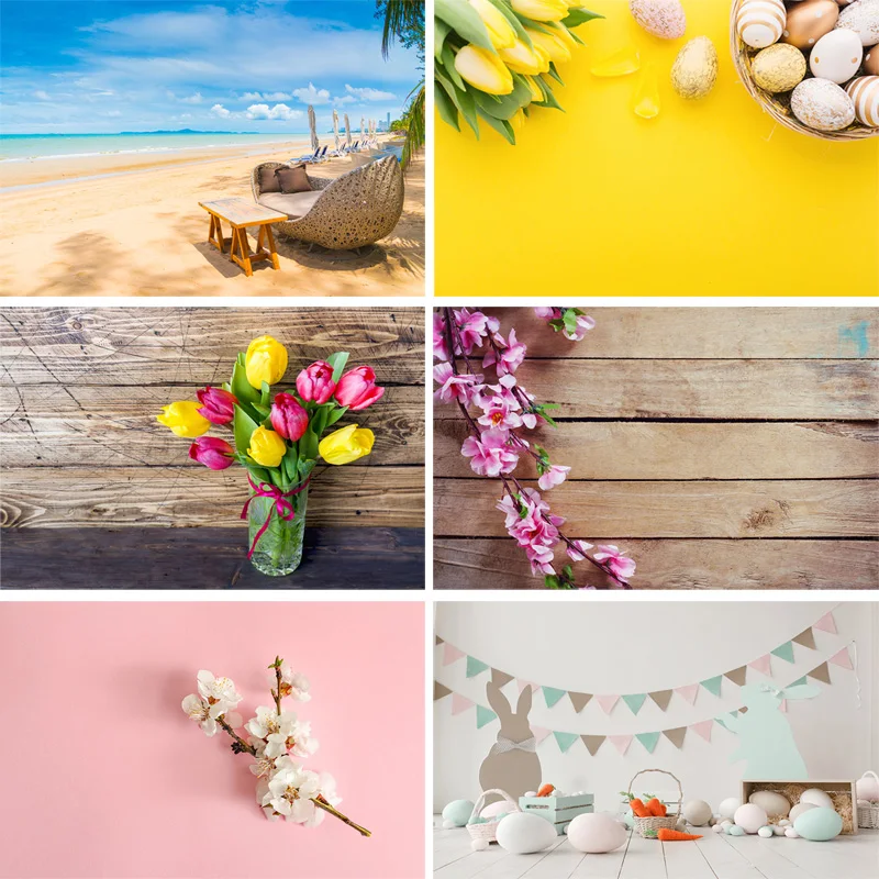 

ZHISUXI Vinyl Custom Photography Backdrops Prop scenery+ Flower and Wooden Planks Photography Background 190117SK-00014