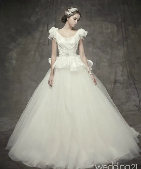 Новинка 2018 года Лидер продаж vestido de noiva С рукавом крылышком Романтичное Модное