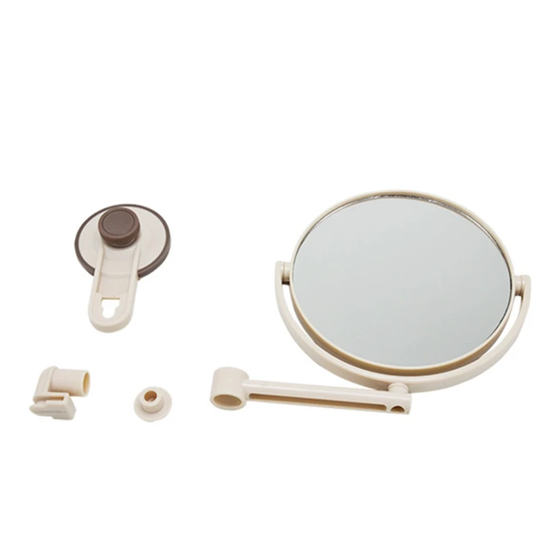 

Bath Mirror Cosmetic Mirror 1X/3X Magnification Suction Cup Adjustable Makeup Mirror Double-Sided Bathroom Mirror