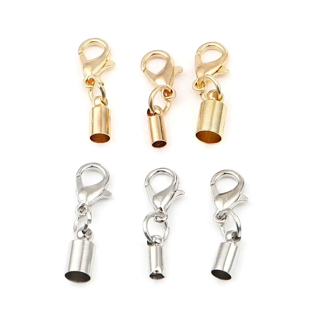 

DoreenBeads Zinc Based Alloy Cord End Caps Cylinder Silver Color (Fits 2.6mm Cord) 22mm x 7mm, 30 PCs