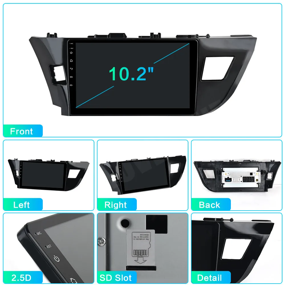 RoverOne Восьмиядерный Android 10 для Toyota Corolla 2013 2014 2015 2016 Авто Радио Стерео GPS навигация|pure