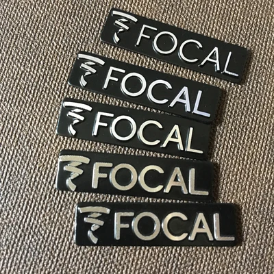 10x 3D металлический фокусный Алюминий Эмблема на руль автомобиля Наклейка аудио