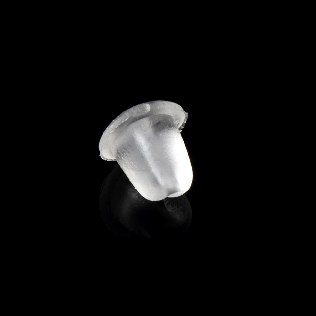 100 шт. в форме пули резиновая серьга результаты задние фиксаторы гайка для ушей 3