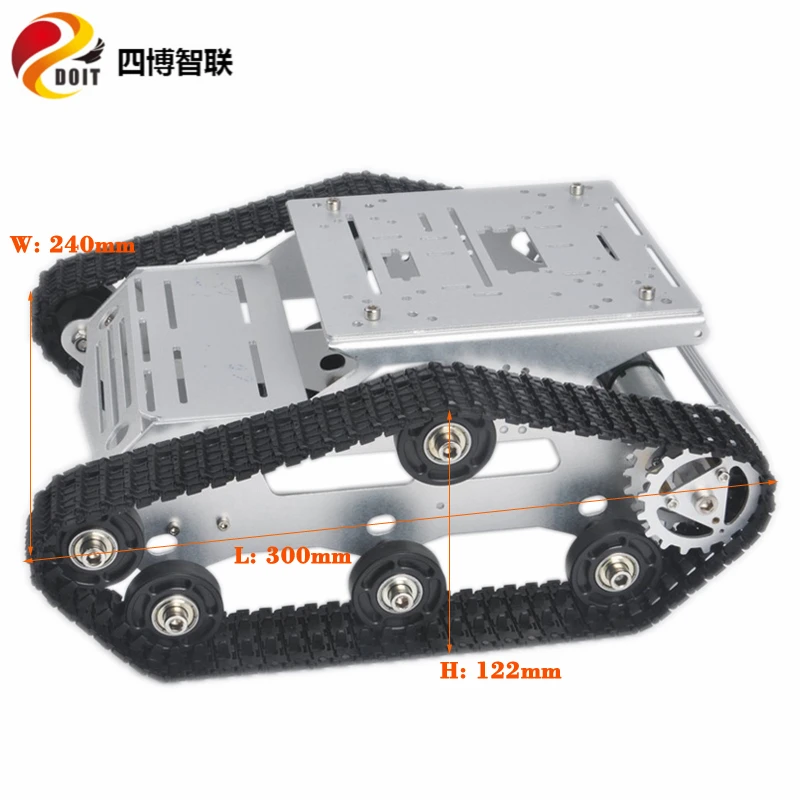 Комплект шасси с металлическим резервуаром сделай сам 2WD нагрузка 7 кг умный