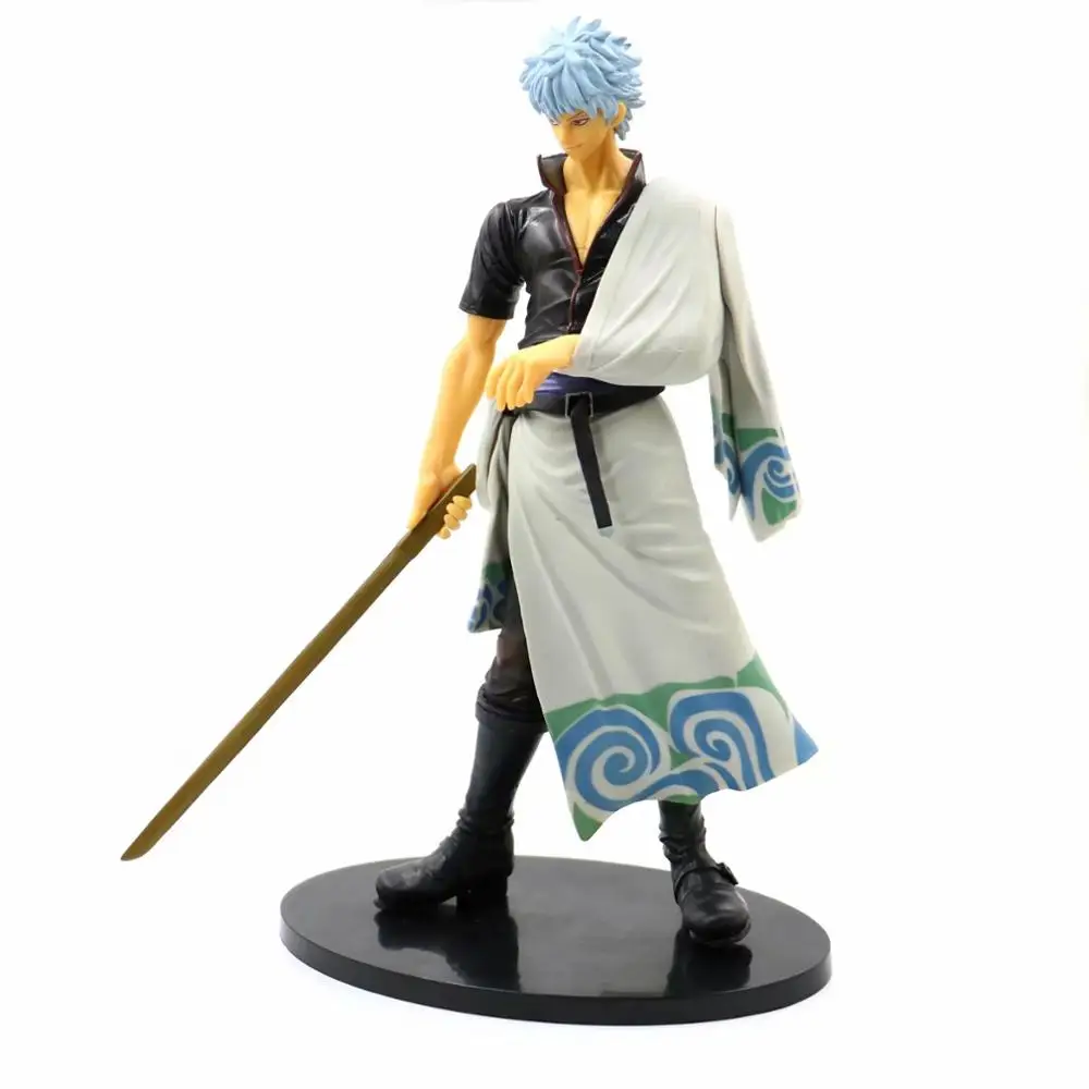 Фигурка героя GINTAMA Sakata Gintoki Shinpachi Kagura коллекционная игрушка 25 см|Игровые фигурки и