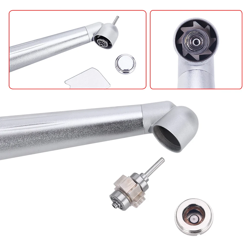 Dental 45 Degree Standard Push Button High Speed 45° Surgical Handpiece Single Way Spray 2 / 4Hole For Block Tooth/Wisdom Tooth | Красота