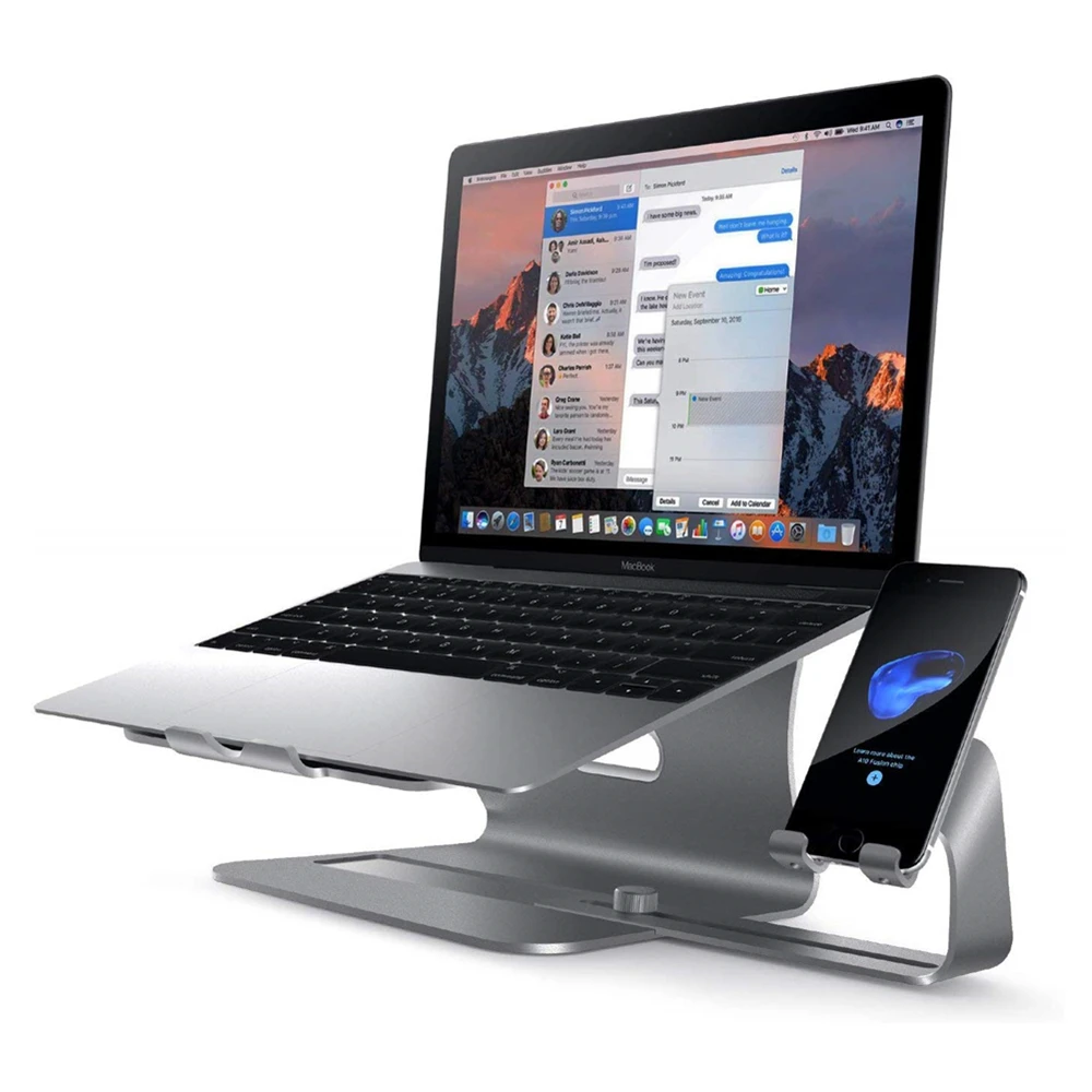 2 в 1 Подставка для ноутбука настольная подставка сотового телефона