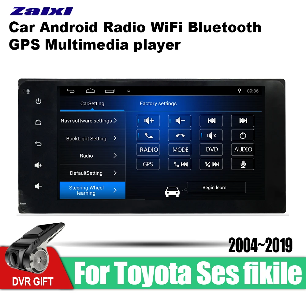 ZaiXi Android автомобильный GPS мультимедийный плеер для Toyota Ses fikile 2004 ~ 2019 навигационный