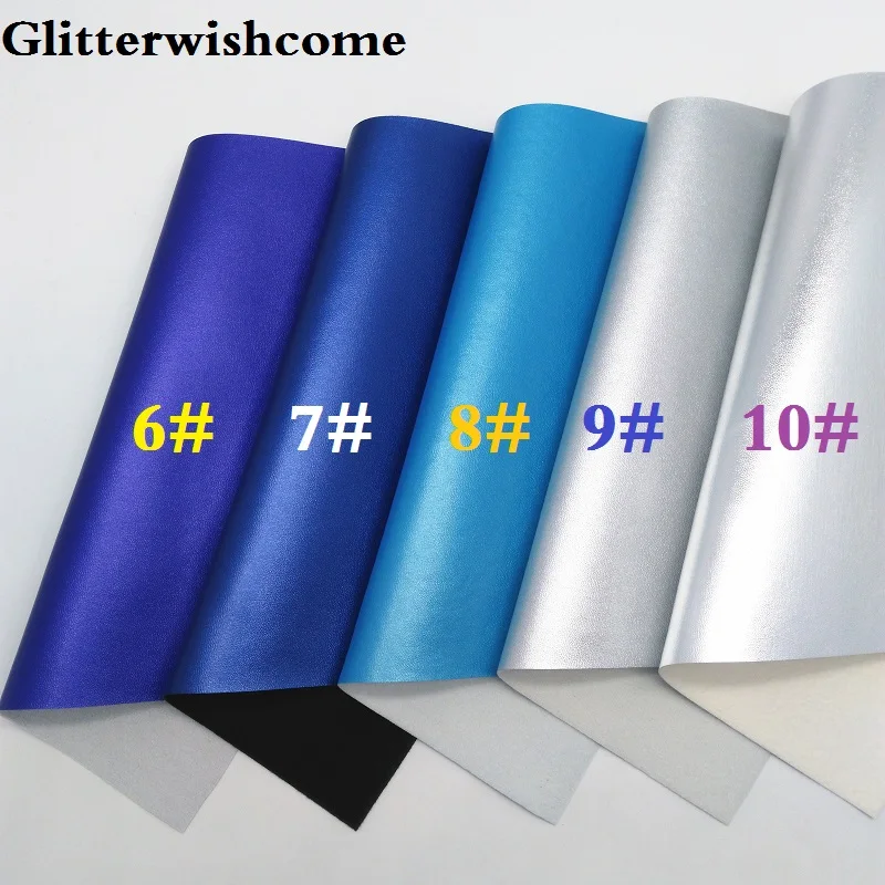 Ткань Glitterwishcome 21x29 см Размер A4 винил для бантов мягкая кожа наппа ткань из