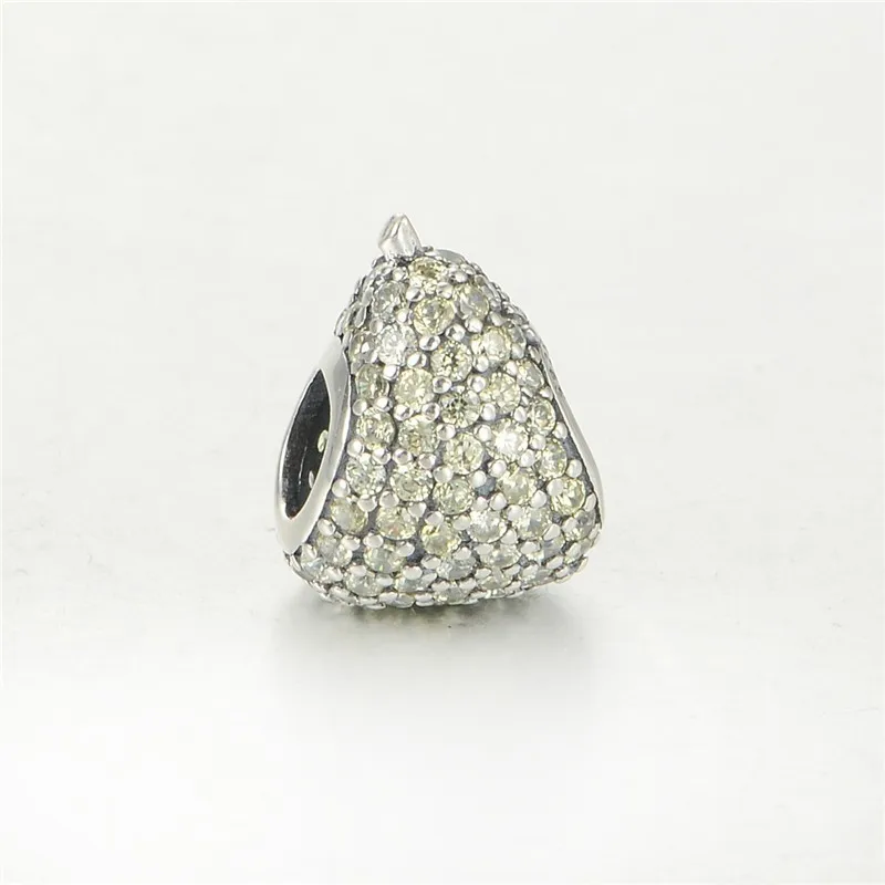 

Шармы, бусины из серебра 925 пробы для изготовления ювелирных изделий, сверкающий снег, брелок груша, подходит для женщин, браслеты «сделай са...