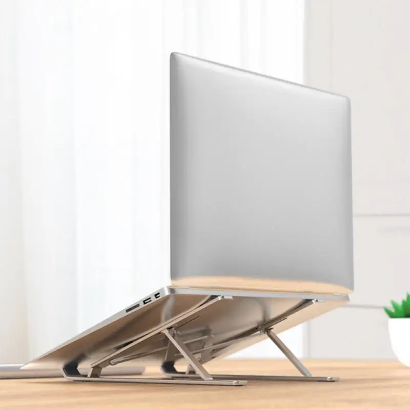 

Portable Notebook Laptop Holder Adjustable Foldable Aluminium Alloy Laptop Stand Bracket for MacBook Air Pro PC Notebook