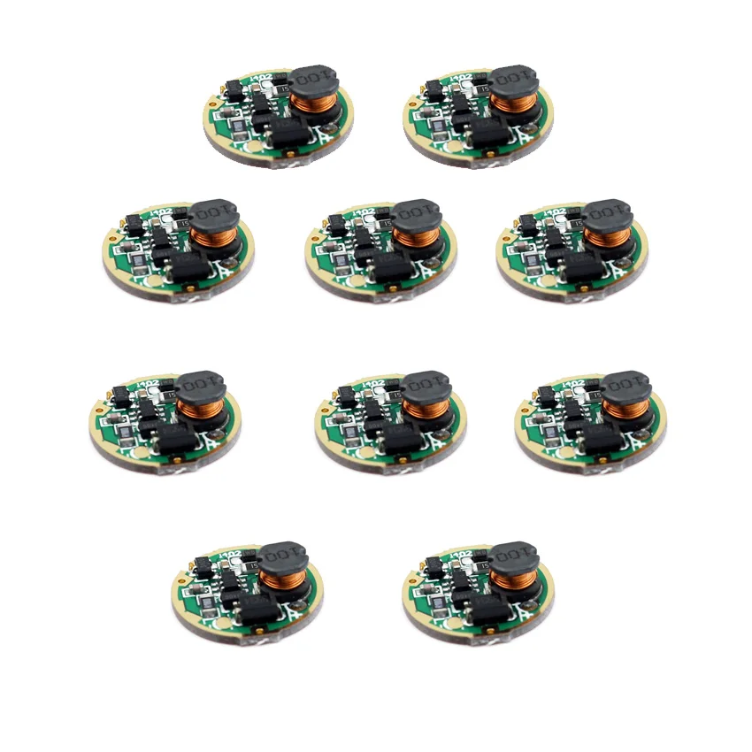 10 шт. светодиодный драйвер для фонарика 3 18 в Понижающий питания 17 мм XML XML2 XPL