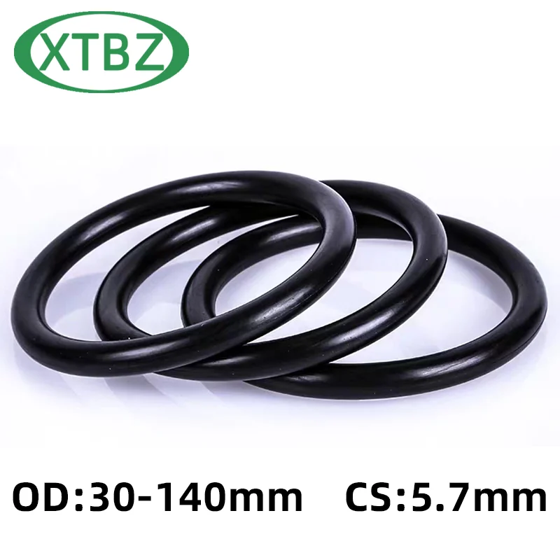 

O-Ring CS 5.7mm OD30-140mm NBR Rubber Oil Seal Automobile Gasket