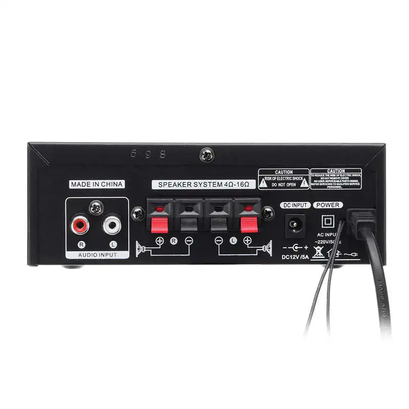 Lepy 12 В/220 В 400 Вт 2 канала Bluetooth Hifi стерео усилитель USB SD FM радио мощности