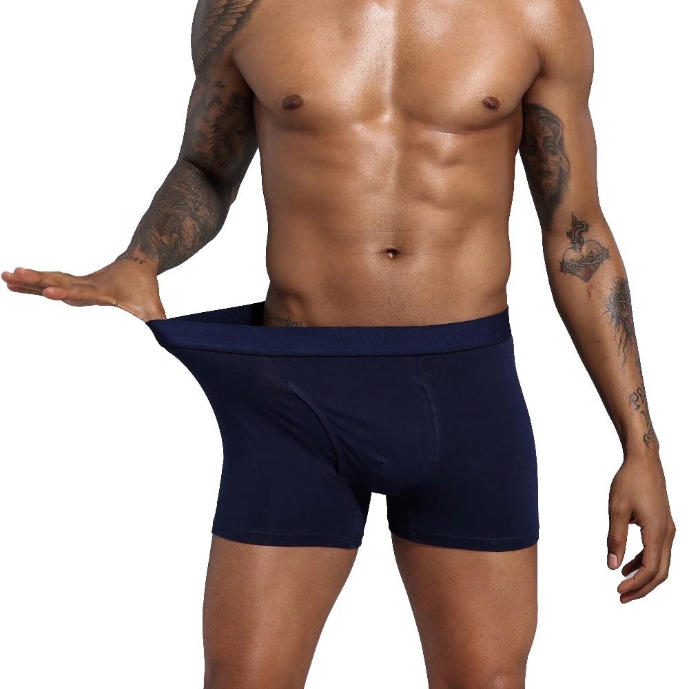 Трусы-боксеры мужские в сетку дышащие мягкие хлопковые 4 шт./лот пикантное нижнее