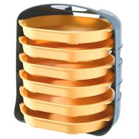 plastic side dish rack storage tray multi layer drainable barbecue tray wall mounted household kitchen supplies