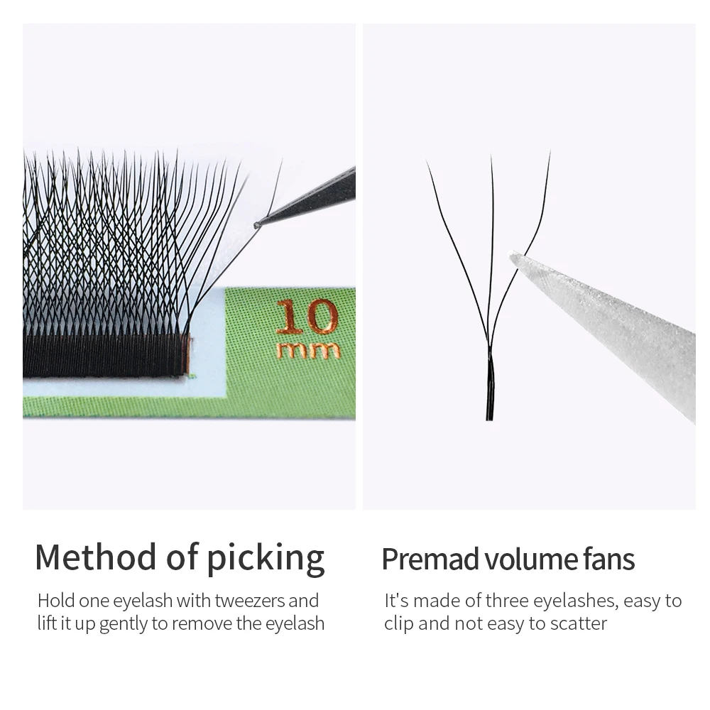 Накладные ресницы GLAMLASH W в форме 3D готовые объемные Style удобные нового объема