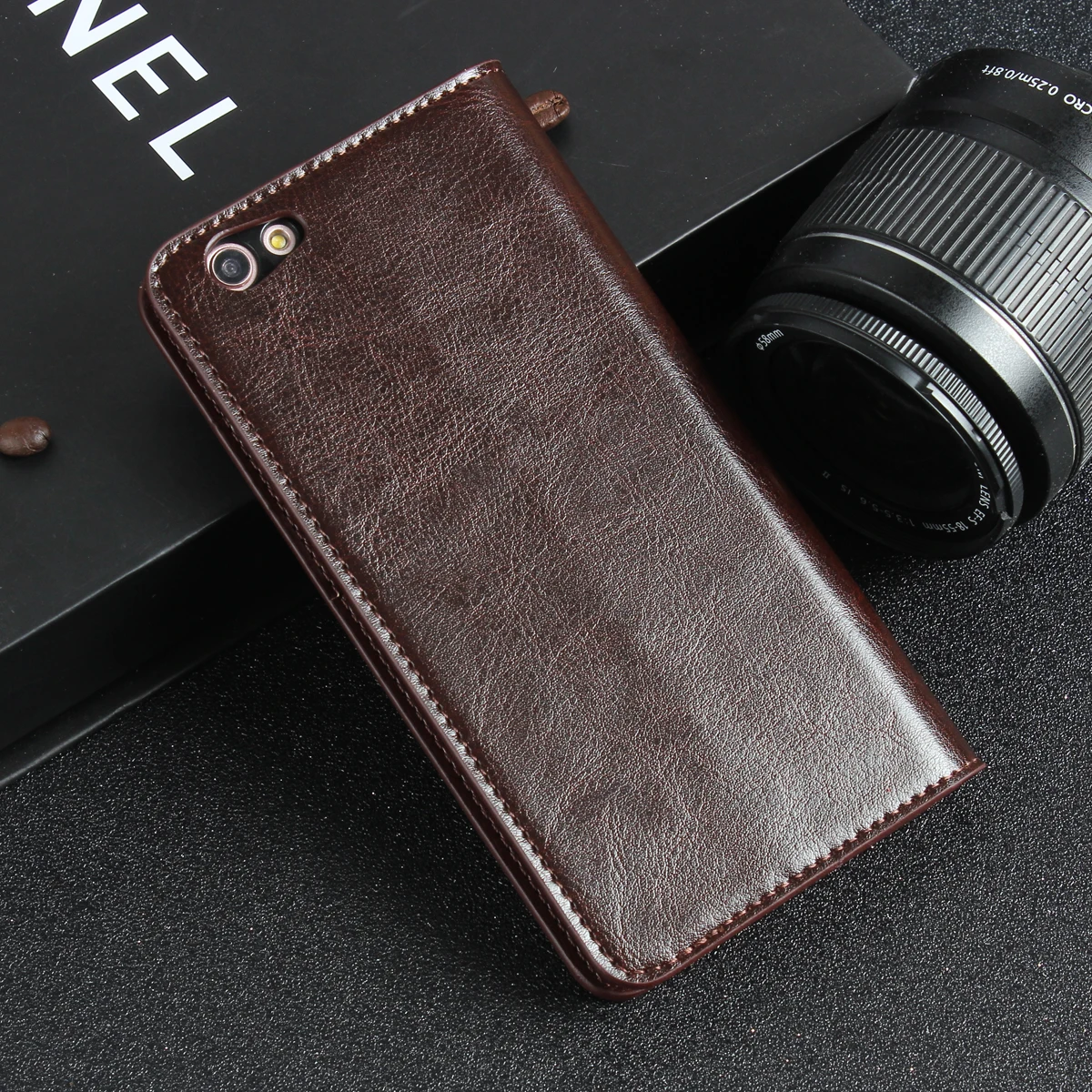 Чехол-книжка для Oppo R9s 5 дюйма из натуральной кожи