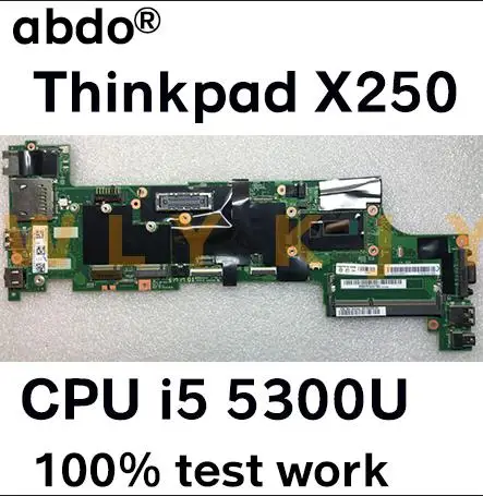 Для Lenovo Thinkpad X250 материнская плата для ноутбука VIUX1 NM A091 CPU i5 5300U 100% тестовая работа