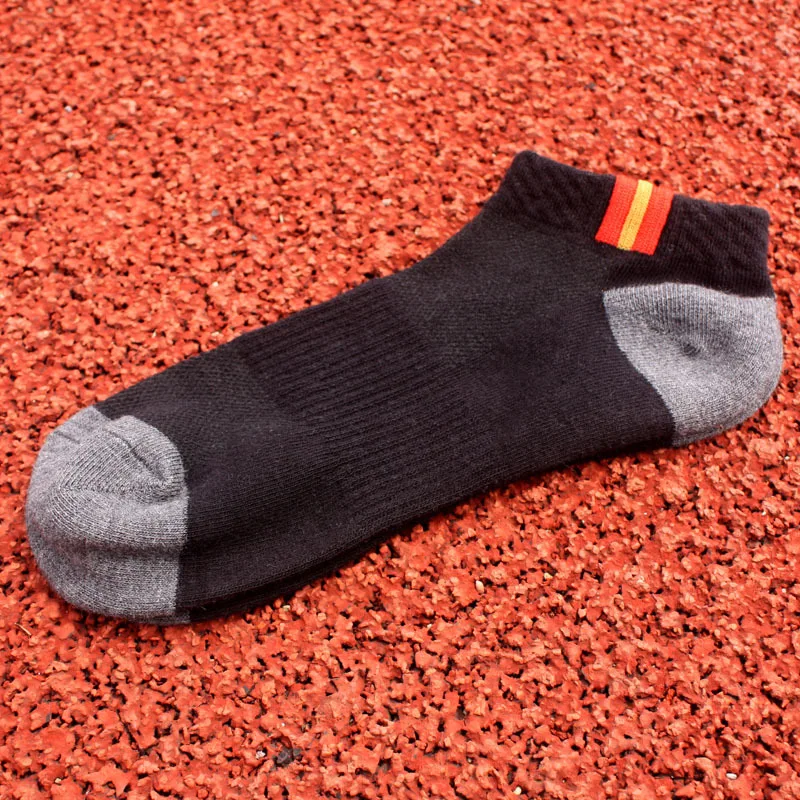 Хлопковые мужские носки эластичные Повседневные Дышащие Короткие подходят для
