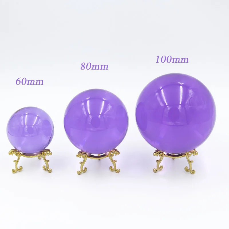 Хрустальный шар фигурка позолоченный стенд металлический держатель дисплея