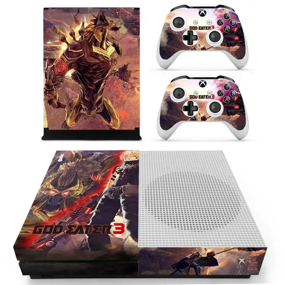 Наклейка s God Eater для Xbox One S кожа Виниловая Pegatina one тонкая консоль и два контроллера