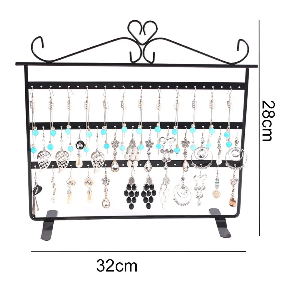 

3-Tier 72-Hole Earrings Ear Studs Jewelry Holder Stand Organizer Display Rack jewelry display 2020