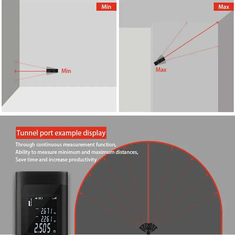 40M Smart Digital Laser Distance Meter Portable Rangefinder Mini Handheld Measuring | Инструменты