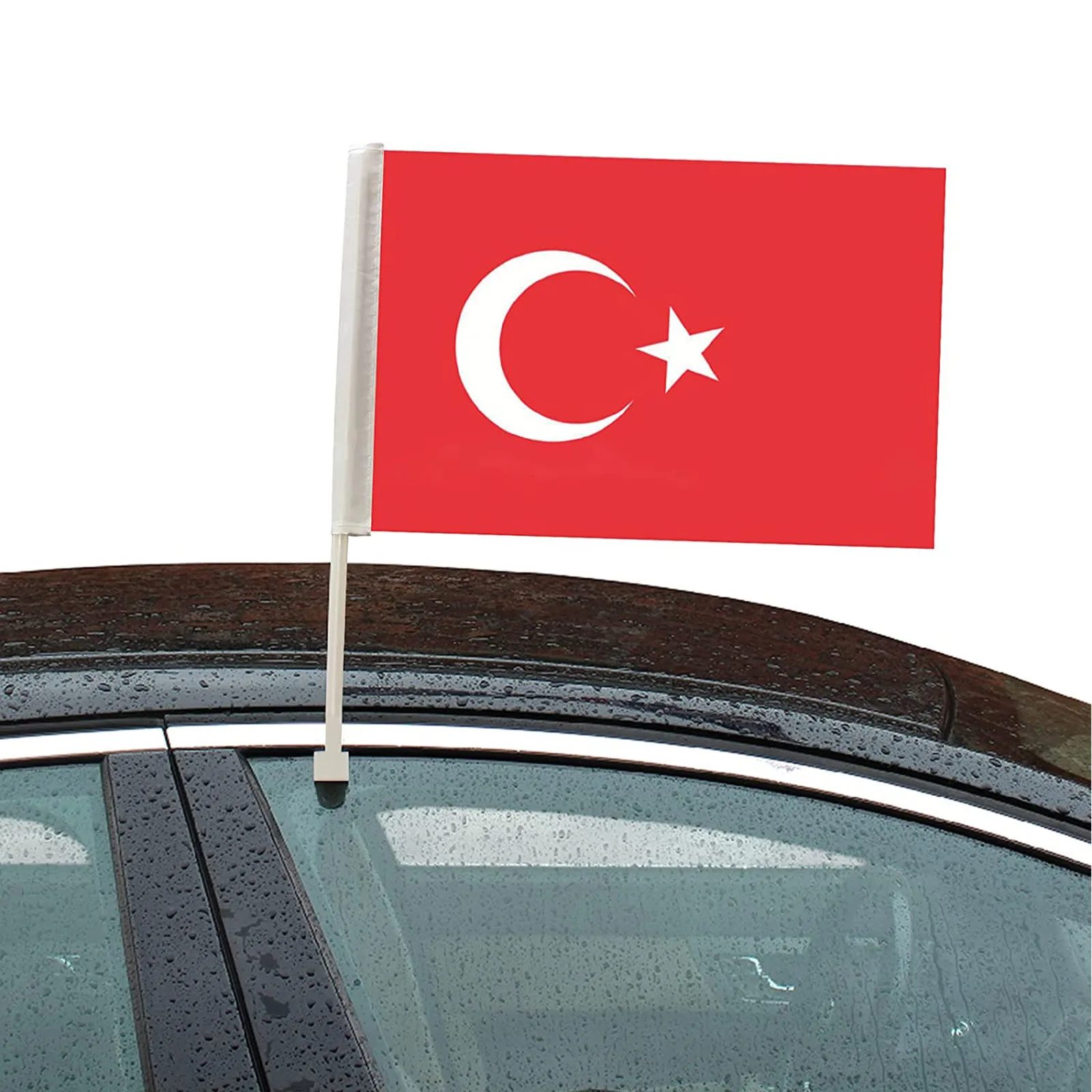 

Turkey Flag Car Window Flags Turkish Flag Turkish Car Flag Bayrak Decoration Decoration Uv-resistant Decorative Flag 2021 New