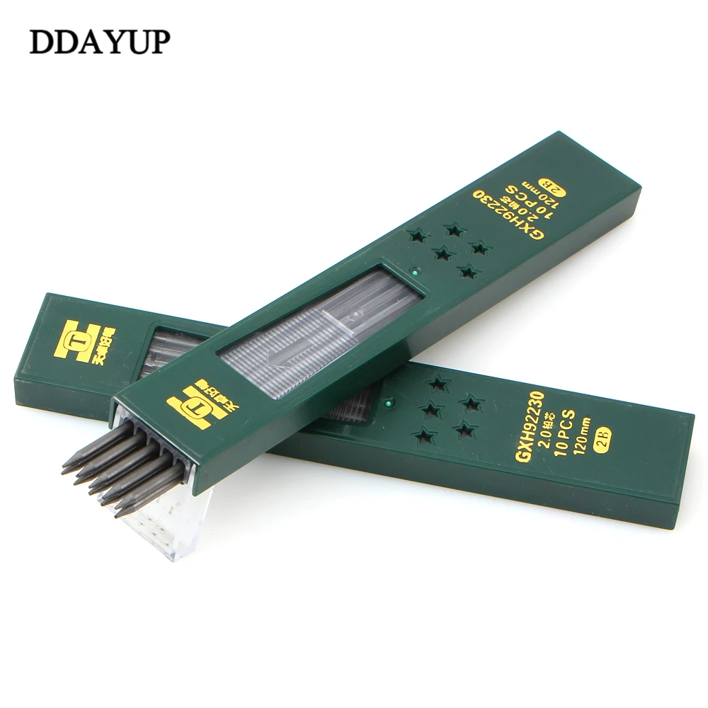 

3pcs/lot 2.0mm HB/2B Mechanical Pencil Lead Refill Set Plastic Portaminas Lapiseira Student Gift School Supplies
