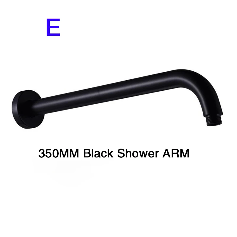 Черная круглая и квадратная душевая ручка многостильный настенный Потолочный