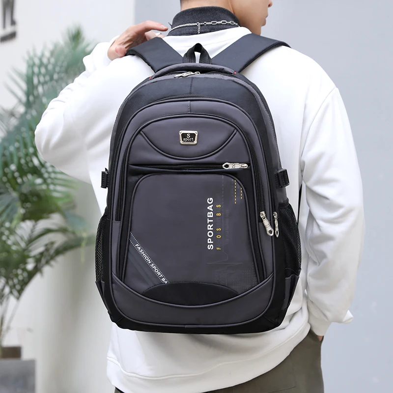 Модный большой мужской рюкзак 2021 для ноутбука школьная сумка мальчиков