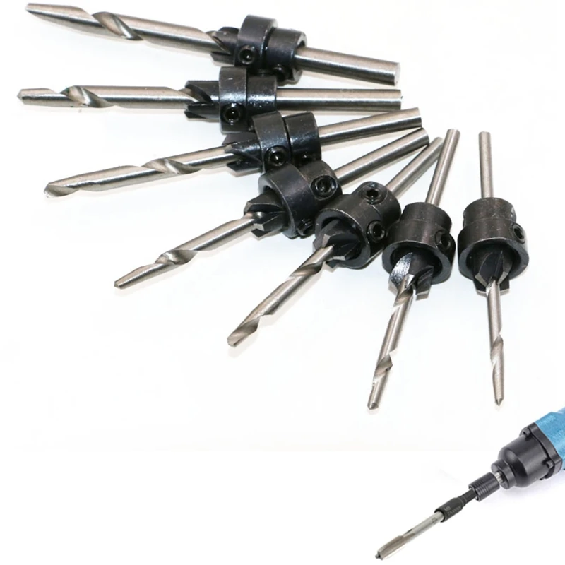 

7 Pieces Sp-iral Drill Bit for Drilling Machines with Chucks or Joints High Speed Steel Sturdy Sp-iral Drill Bit Drop Shipping